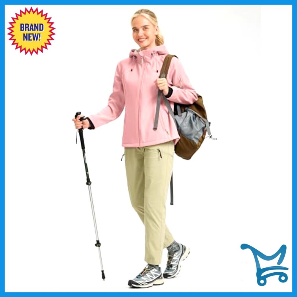 Fleece Lined Softshell Jacket Windproof Waterproo… - image 3